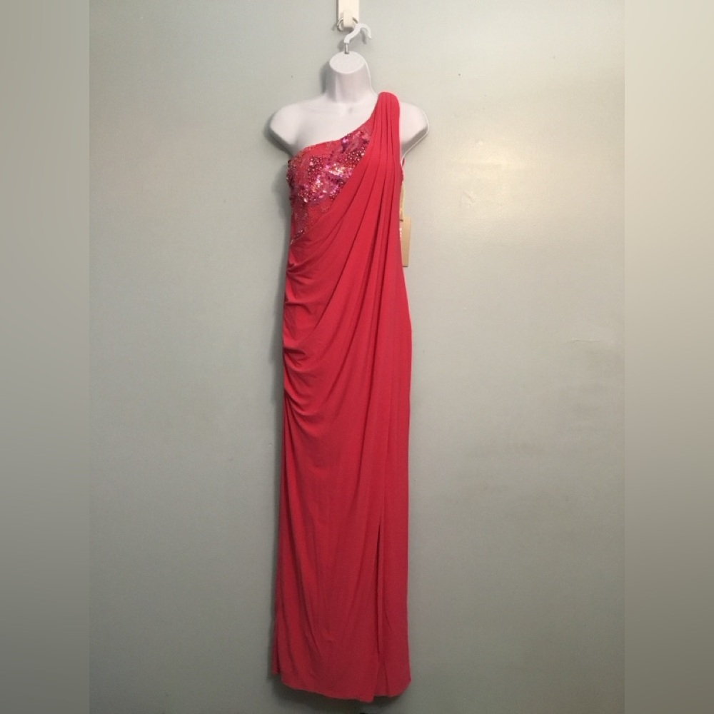 Mignon One-Shoulder Pink Dress size 4